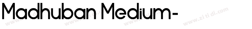 Madhuban Medium字体转换